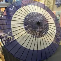 紫色 高級舞踊傘 小道具 和装小物 和傘 踊り傘 昭和レトロ 日本舞踊 2