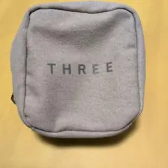 THREE グレー ポーチ 小型のサムネイル