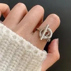 silver925 マンテルハーフチェーンリング /シルバー925 サークル