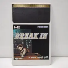 PCエンジン BREAK IN ブレイクイン HuCARD
