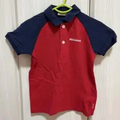 ミキハウス　ロゴ　ポロシャツ　100