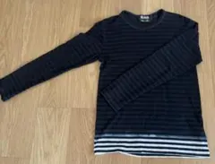 black comme des garcons ボーダー　ロンT