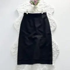 BALENCIAGA*バレンシアガ　タイトスカート 近年モデル サテン 黒 34のサムネイル
