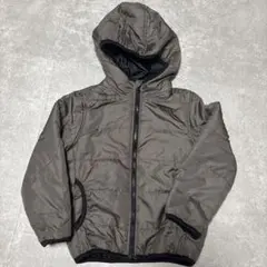 ブラウン フード付き中綿ジャケット 110cm