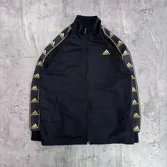 adidas 00’sジップアップジャケット パフォーマンスロゴ ジャージ 黒金