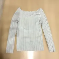 Vネックリブニット プロポーションボディドレッシング 綺麗め 上品コーデ✨