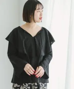 新品 ITEMS URBAN RESEARCH ラッフルブラウスのサムネイル