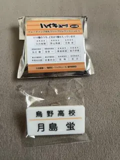 ハイキュー トレーディング名札クリップセレクション 烏野高校 月島蛍