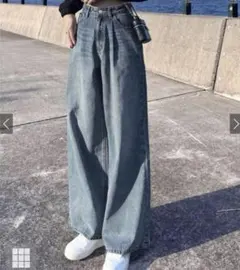 ルーズワイドデニムパンツ cu512