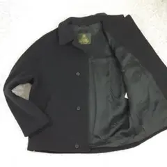 美品◎グレンフェル シングルピーコート 灰 ヘリボーン 緑タグ イギリス製 XL