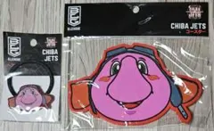 千葉ジェッツ　ジャンボくん　コースター　ヘアゴム　2点セット