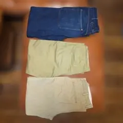 ウエアハウスパンツ×2　デラックスウエアパンツ×1の3本セット