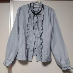 DearMyLove フリルハイネックブラウス