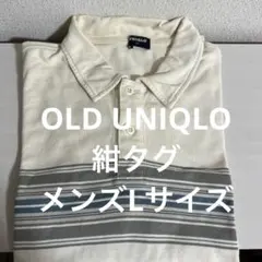90s OLD UNIQLO オールド 紺タグポロシャツ ホワイト L