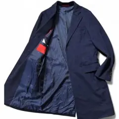 極美品!!! ISAIA イザイア　チェスターコート　ネイビー　48
