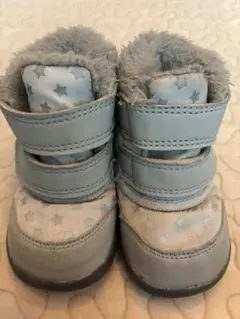 イフミー　星柄ファーブーツ　グレー　13.0cm
