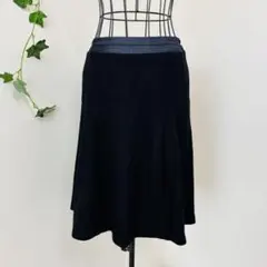 StrawberryFields　wool　Aラインボックスプリーツスカート