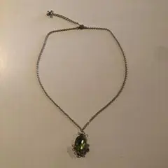 USED レディース　フラワーモチーフペンダントトップ　ネックレス　No.71