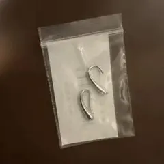 《ジャンク品》シルバー 雫型フックピアス 2個セット