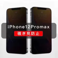 iPhone12promax 覗き見防止 ガラスフィルム 全面保護 高品質 1枚