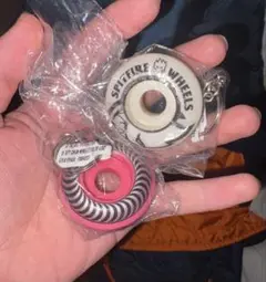 SPITFIRE KEY CHAIN WHEELS PINK キーホルダー