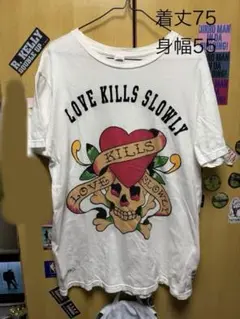 Ed Hardy Tシャツ ホワイト ラブキル　y2k