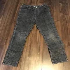 GLOBAL WORK チェック柄スリムフィットパンツ L 110