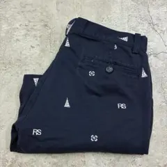 D*C様 reyn spooner　ロゴ　ショートパンツ　M　ネイビー　総柄　古のサムネイル