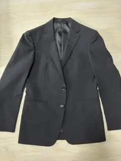 ※最終値下げ 【定価4万】黒 ストライプ ビジネススーツ