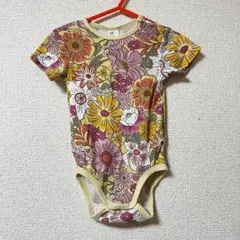 コットン100% H&M ロンパース　80cm 花柄　女の子　ベビー