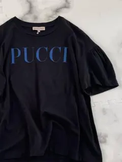 【エミリオプッチ EMILIO PUCCI 】ロゴ ラメ パフスリーブTシャツのサムネイル