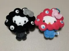 サンリオ　ミャクミャクなりきりぬいぐるみキティ カラビナ付　2個セット