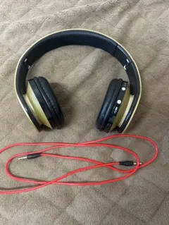 Wireless Headphones ゴールドカラー 有線接続対応のサムネイル