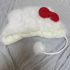 【訳有‼️】ハローキティ ファー帽子