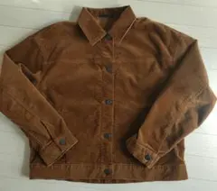 ブラウン コーデュロイ ジャケット