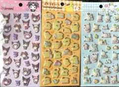 サンリオ　ぷくっとシール　ダイソー　クロミ　プリン　ポチャッコ
