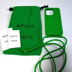 BOTTEGA VENETA グリーン iPhoneケース　スマホショルダー