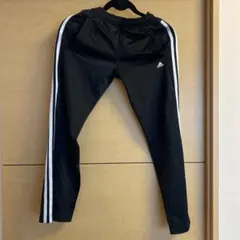 adidas ブラックジャージパンツ M (11-12Y)