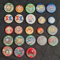 妖怪ウォッチ　缶バッジ２２個セット
