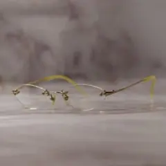 max mara y2k リムレス オーバル アンティーク レトロ メガネ