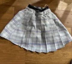 raby raby チェック柄プリーツスカート　120cm