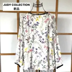 新品　ジュディ　コレクション　キング　洗える　花柄　ブラウス　トップス　高級　Mのサムネイル