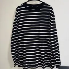 UNIQLO ボーダー 長袖カットソー XL