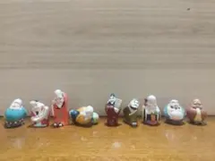 中国民芸品 9体セット 木製 箱なし