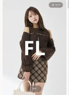 Darich ダーリッチ ドッキングミドルウエストニットミニワンピース