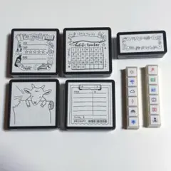 スタンプセット　ポチっとシックス