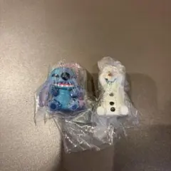 ディズニーキャラクター はぐっとマスコットチャーム スティッチ オラフ セット
