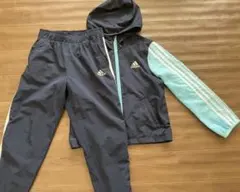 adidas キッズ トレーニングウェア サイズ130 フード裏地付き