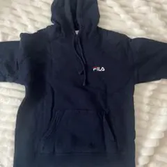 FILA ネイビー フード付きパーカー