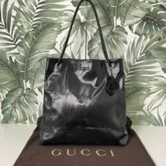 GUCCI トートバッグ ブラック レザー